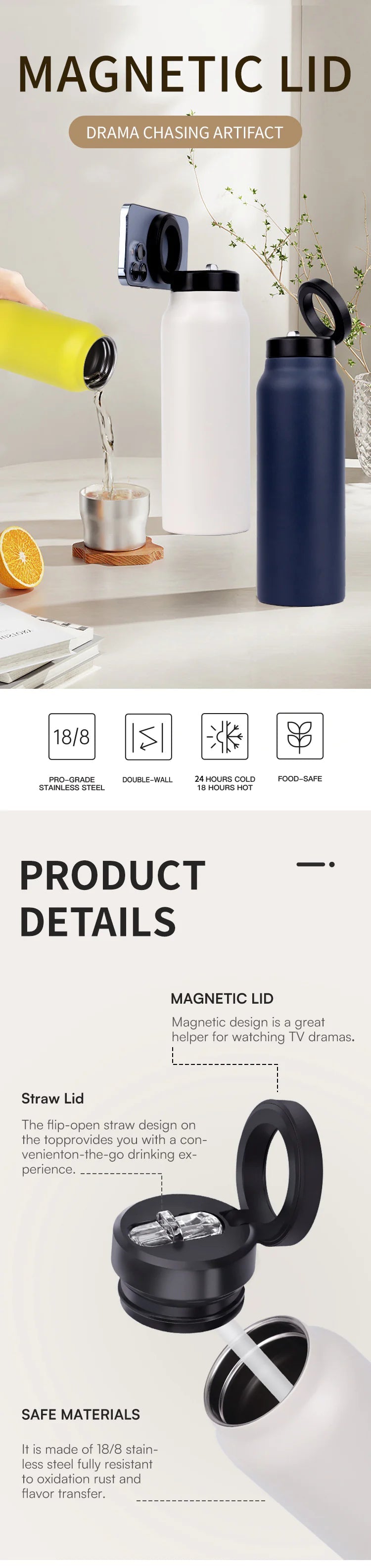 Magnetic Water Bottle WEM Support (www.WEM.support)