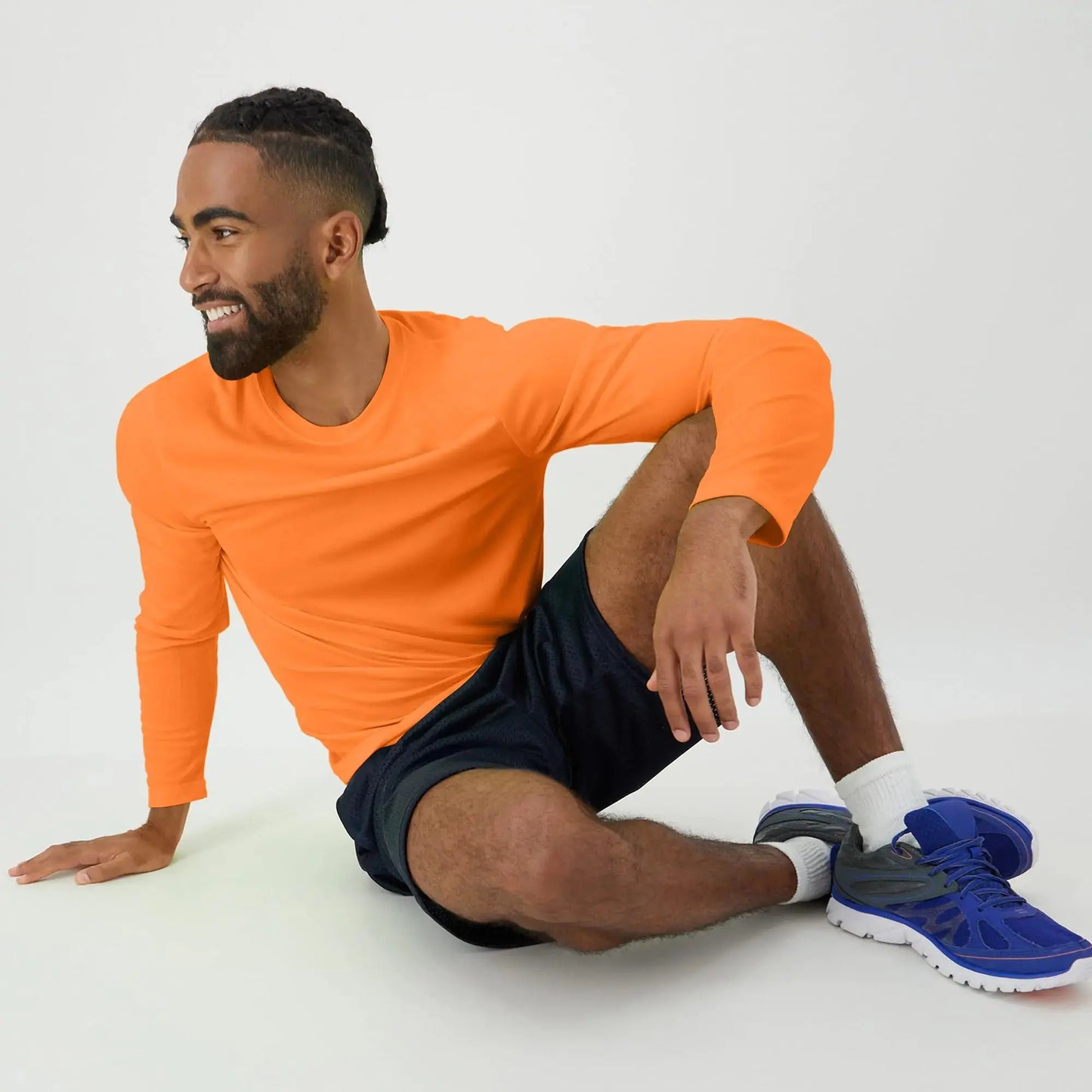 Hanes Sport Performance Long Sleeve T-Shirt, Performance Athletic Shirt, 2-Pack Large Safety Orange Athletic Long Sleeve My Store