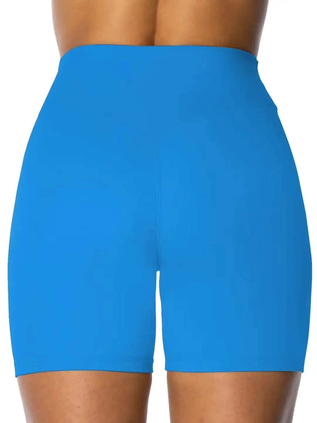 Sunzel Women's Hidden Butt Scrunch Shorts, High Waisted Biker Shorts, Gym Workout Yoga Running Shorts with Tummy Control 6" Inseam X-Small Classic Blue My Store