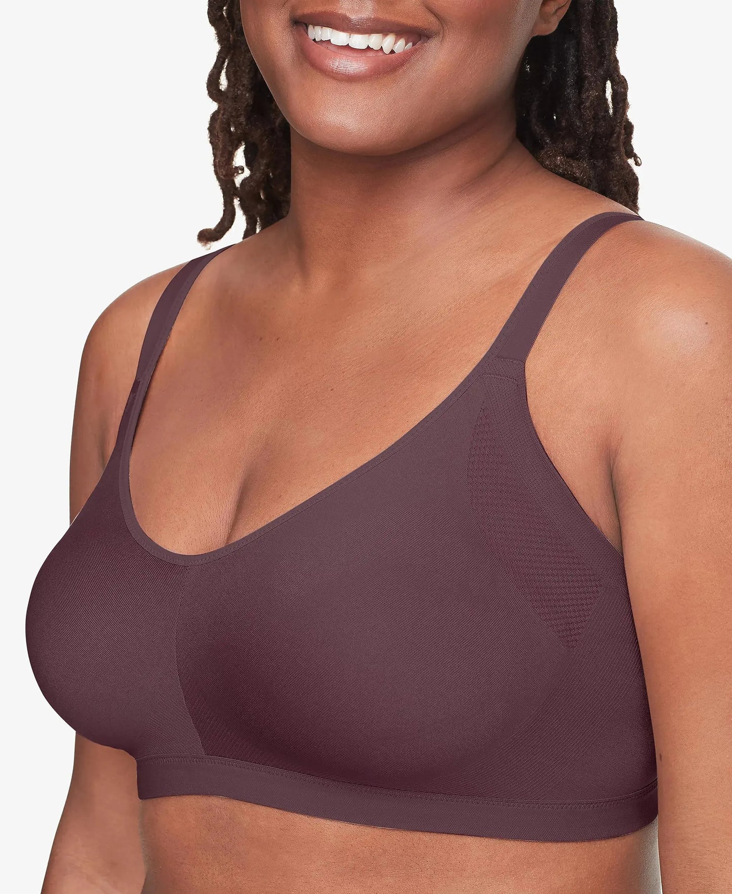Warner's Women's Easy Does It® Underarm-smoothing With Seamless Stretch Wireless Lightly Lined Comfort Bra Rm3911a Small Vino My Store