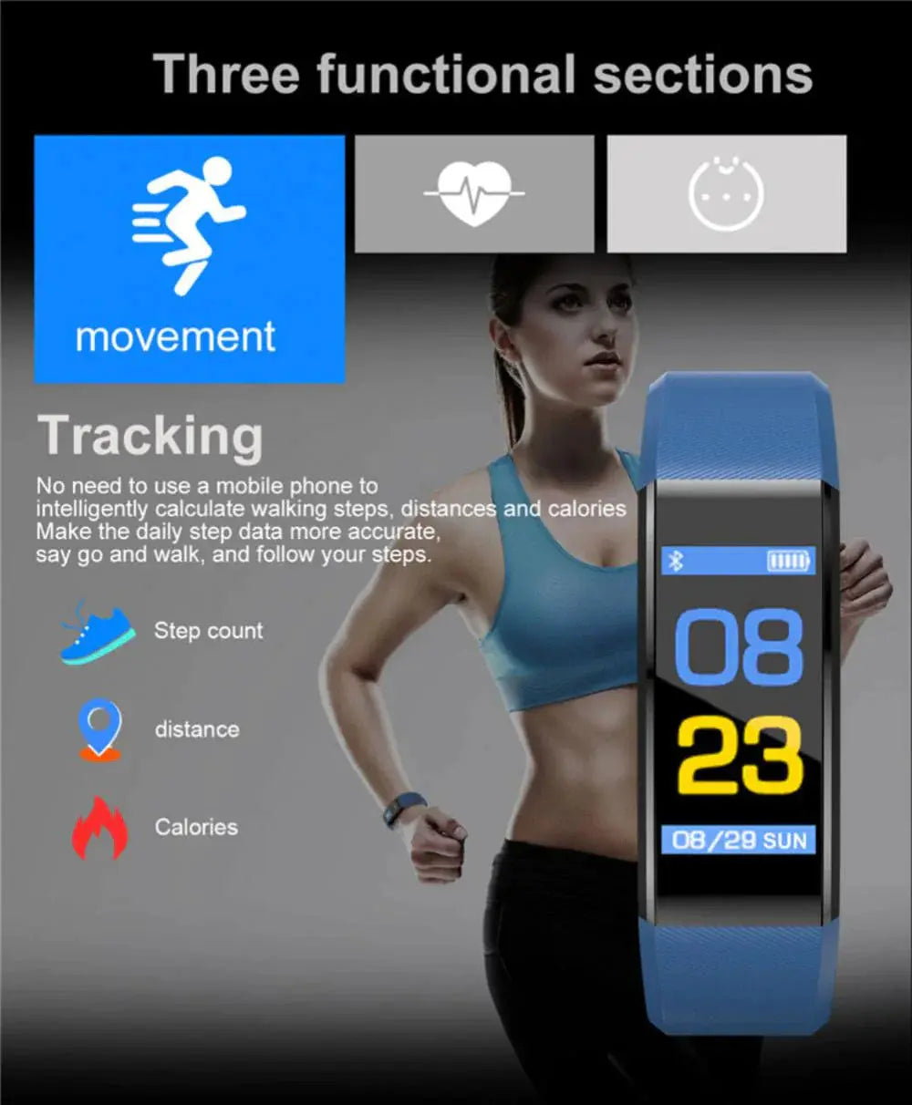 Fitness Smart Watch Activity Tracker Heart Rate For Women Men Oxygen BP Monitor, Fitness Tracker Heart Rate My Store