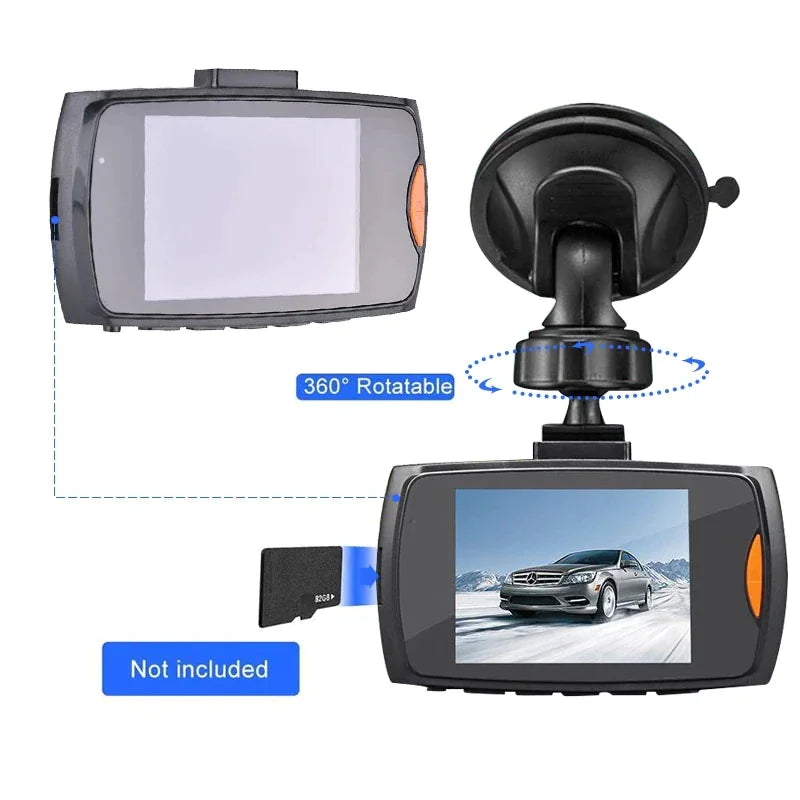 2.7'' Full HD 1080P Dash Cam Car DVR Front & Rear Camera Night Vision G-Sensor WEM Support (www.WEM.support)