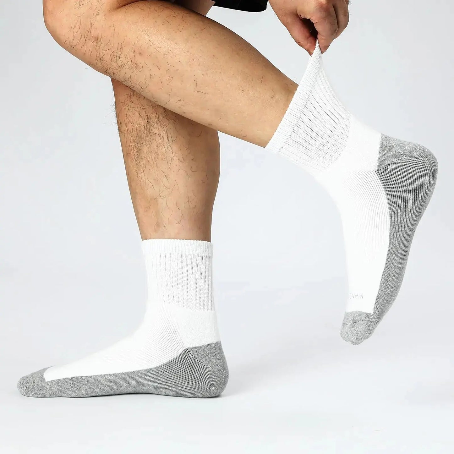 WANDER Men's Athletic Ankle Socks 3/8 Pairs Thick Cushion Running Socks for Men&Women Cotton Socks 6-9/9-12/12-15 12-15 8 Pair A1-white My Store