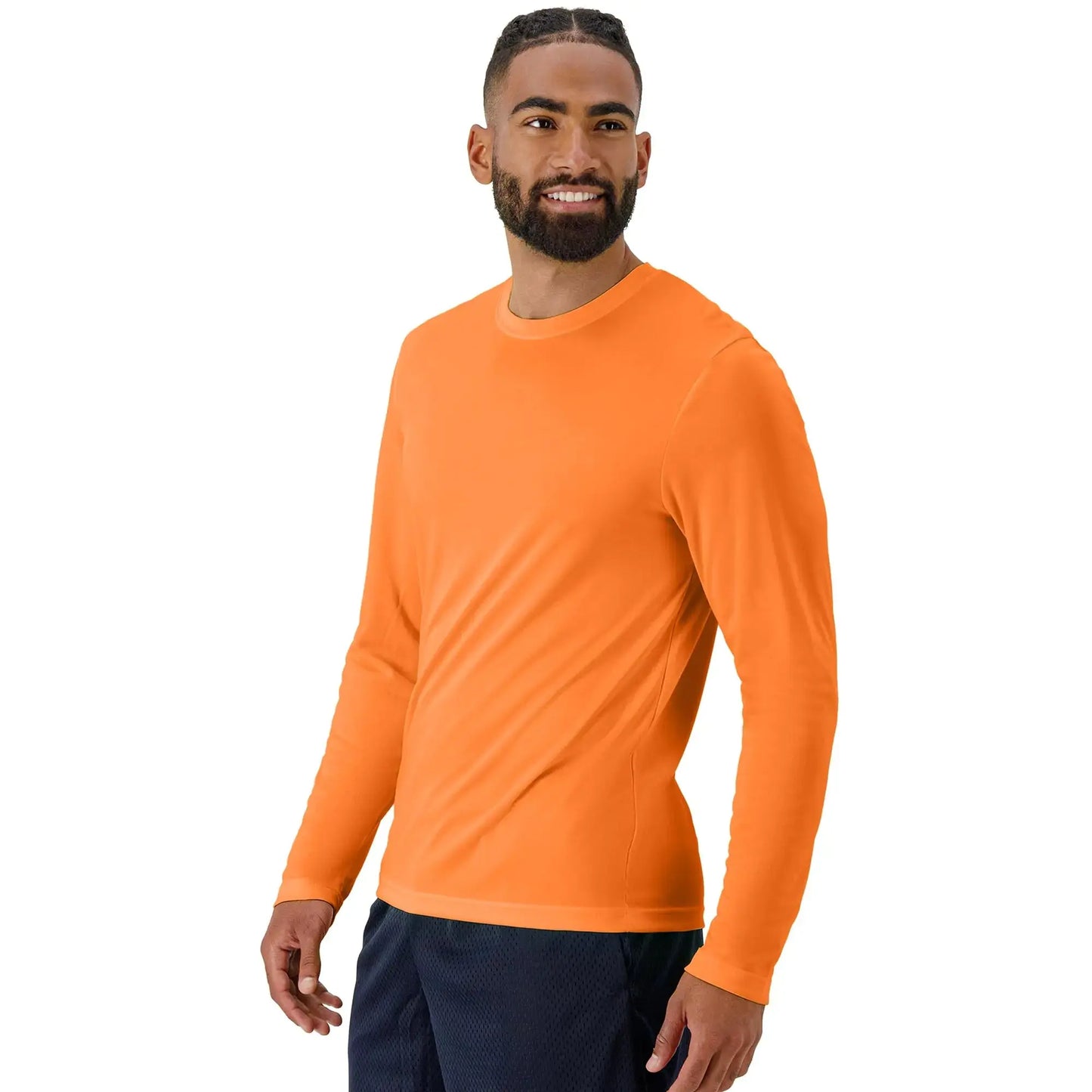 Hanes Sport Performance Long Sleeve T-Shirt, Performance Athletic Shirt, 2-Pack Large Safety Orange Athletic Long Sleeve My Store