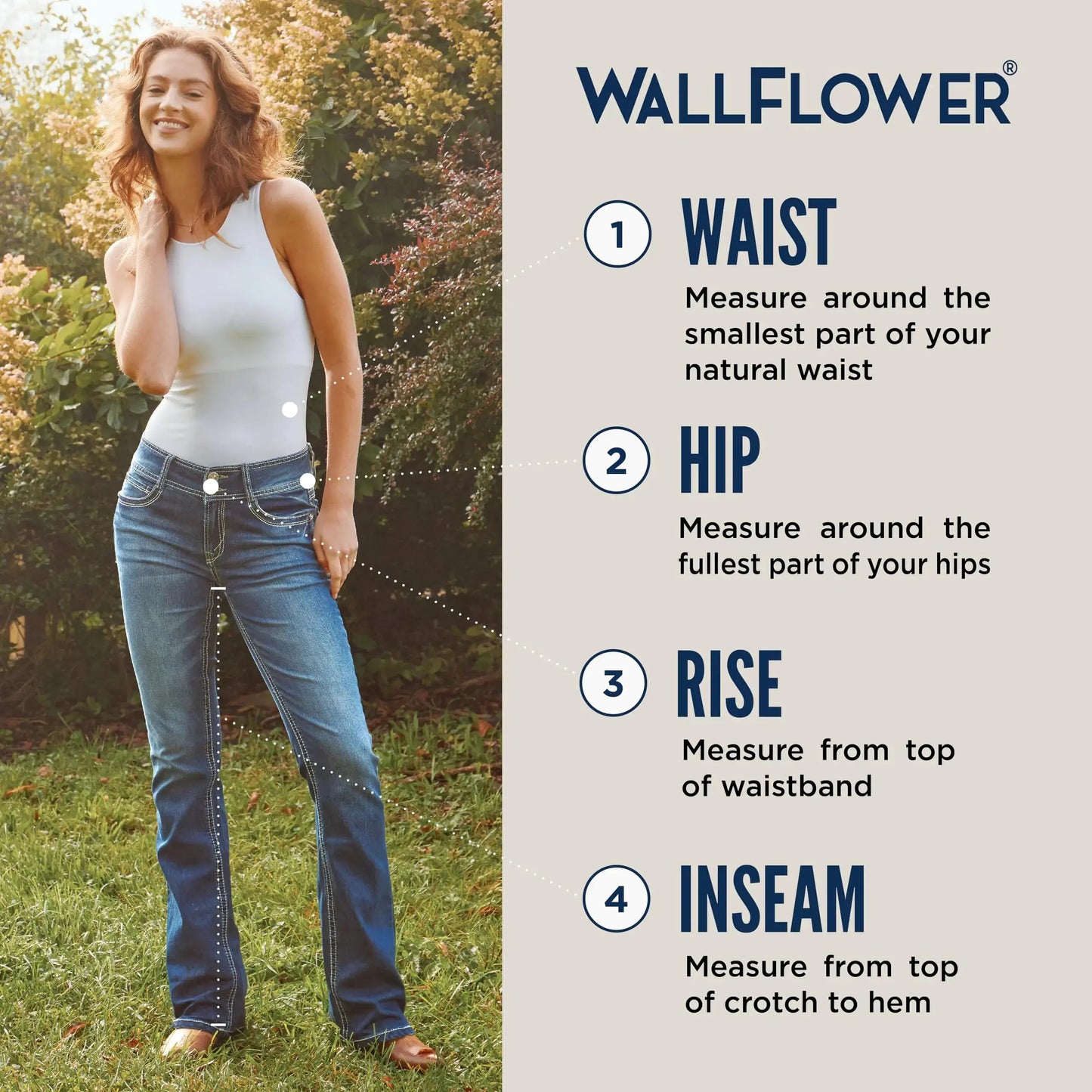WallFlower Women's Luscious Curvy Bootcut Mid-Rise Insta Stretch Juniors Jeans Standard 5 Betsy My Store