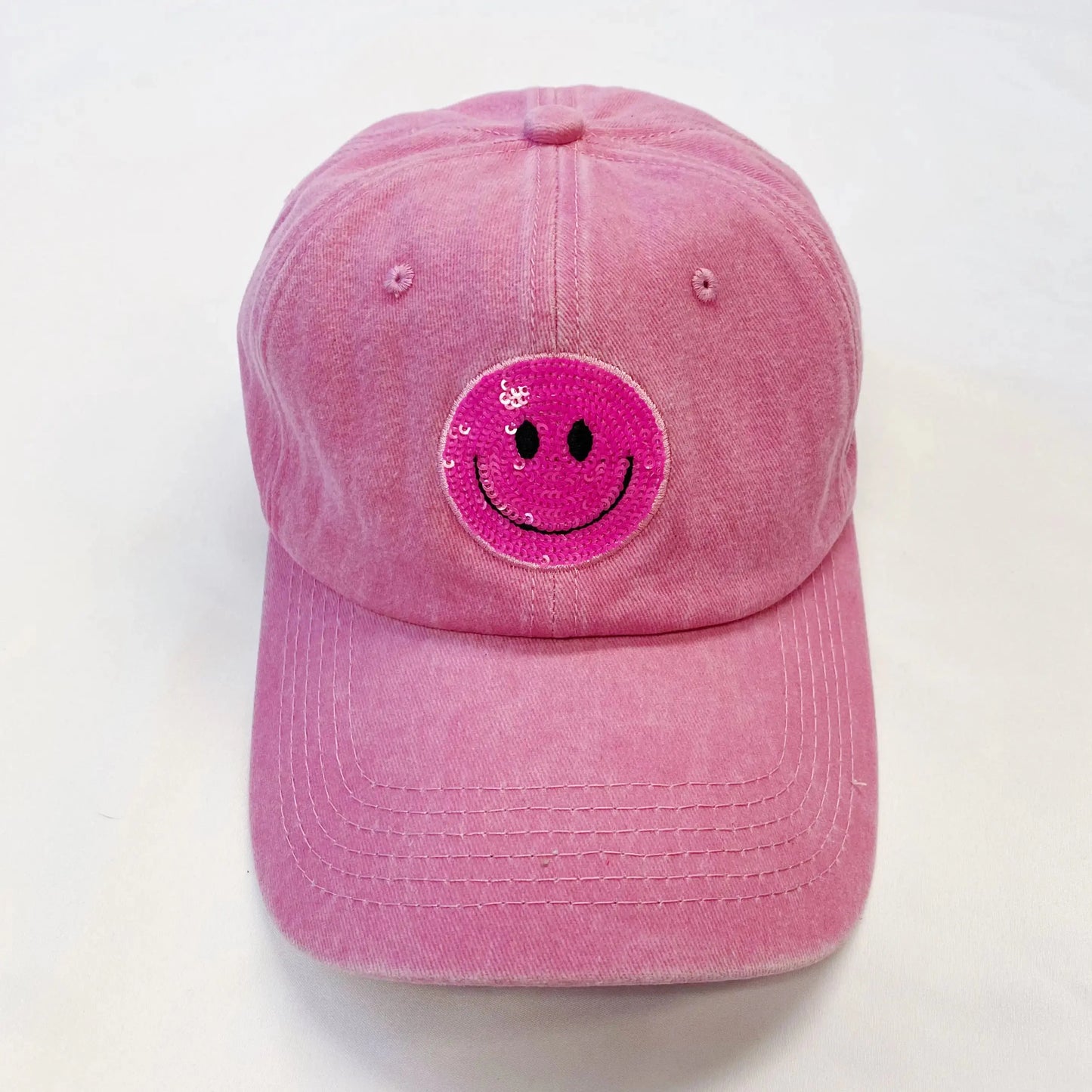 Sequin Patch Happy Ball Cap My Store
