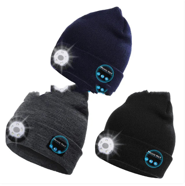 Bluetooth Headset Hat Led Luminous Wireless Music WEM Support (www.WEM.support)