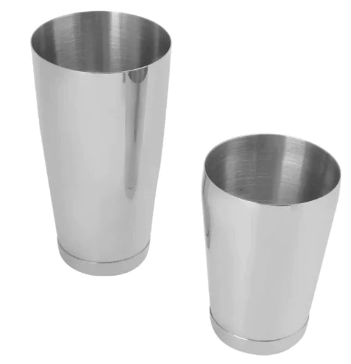 - 0 1004 Silver Boston Shaker Set