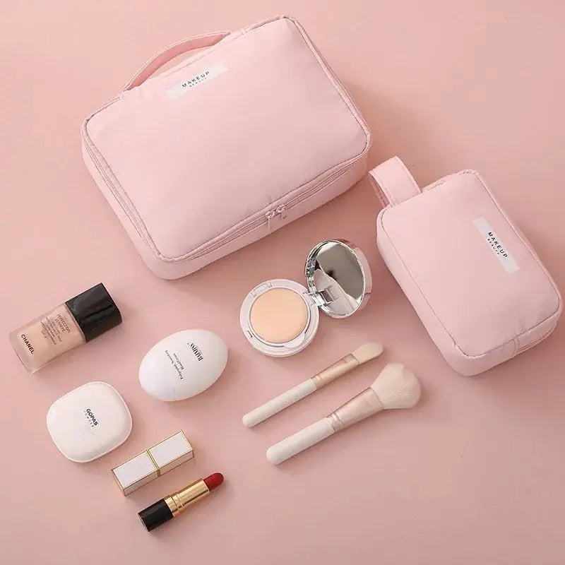 Makeup Bag Organizer Stylish his organizer features multiple compartments and pockets to store your makeup brushes, lipsticks, eyeliners, and more. My Store