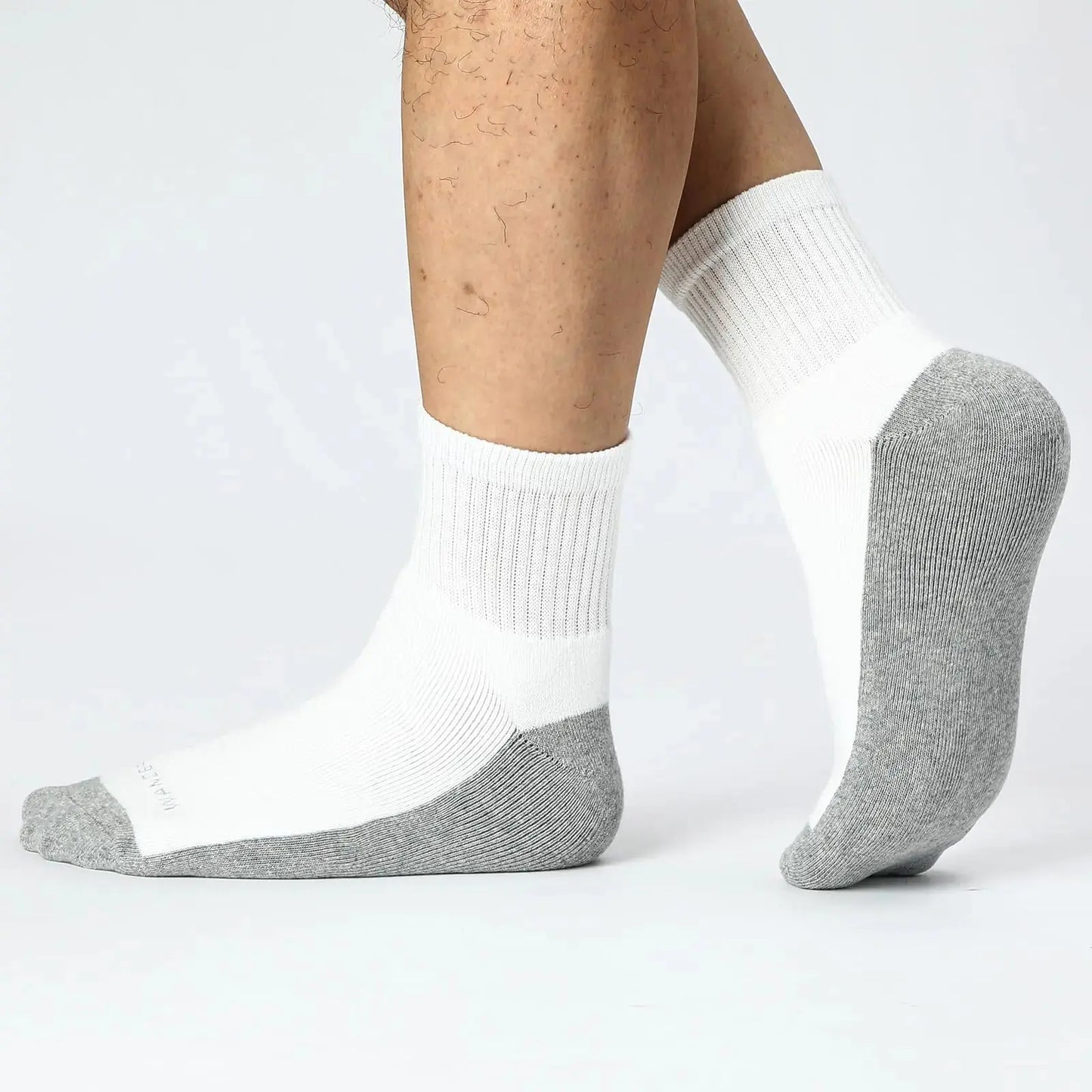 WANDER Men's Athletic Ankle Socks 3/8 Pairs Thick Cushion Running Socks for Men&Women Cotton Socks 6-9/9-12/12-15 12-15 8 Pair A1-white My Store