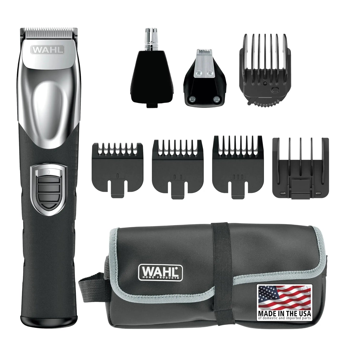 Wahl USA Beard Trimmer Rechargeable Lithium Ion All in One Beard Trimmer for Men with Detail and Ear & Nose Hair Trimmer Attachment – Model 9854-600B My Store