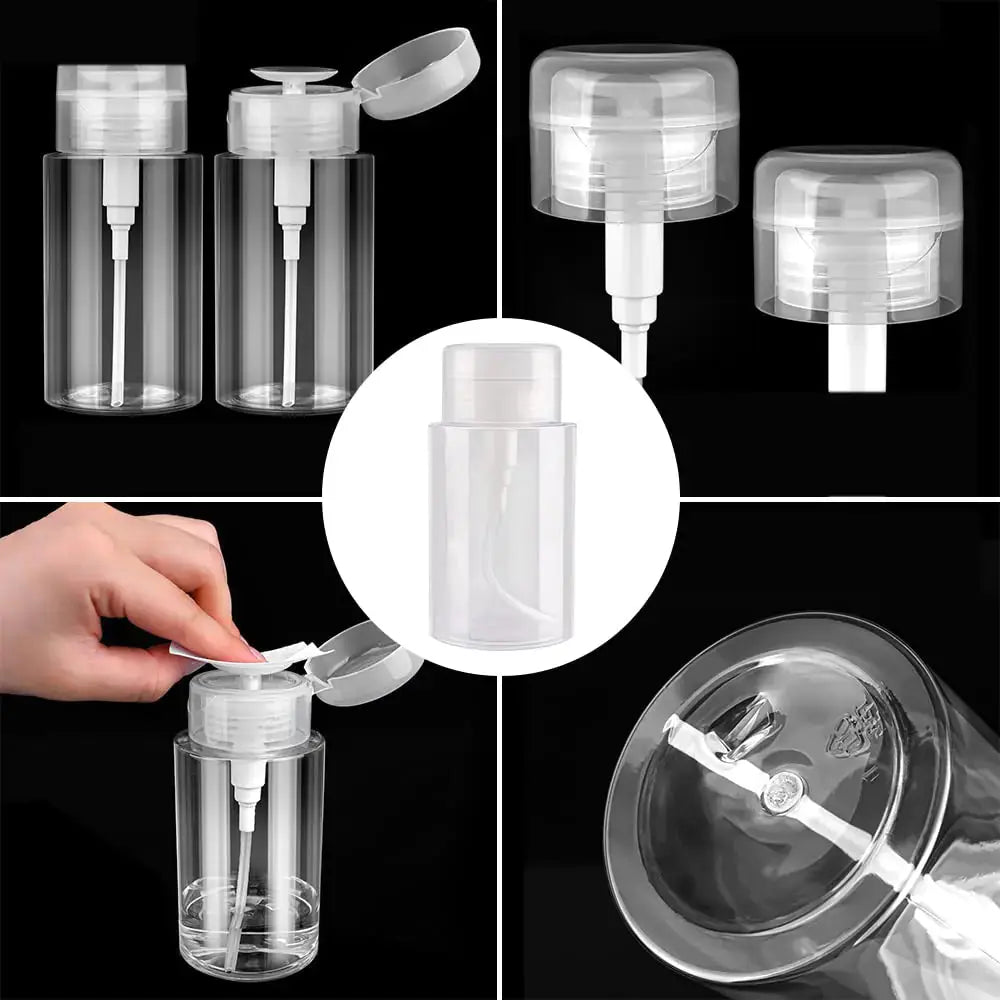 Nail Polish Gel Remover Tools Kit, Soak Off Cap Clip, UV Gel Polish Cuticle Pusher, 200ml Dispenser Bottle, 600 PCS Cotton Pads, Handle Brushes, 100/180 Nail File, Buffer Block, Finger Separators White-Set. My Store
