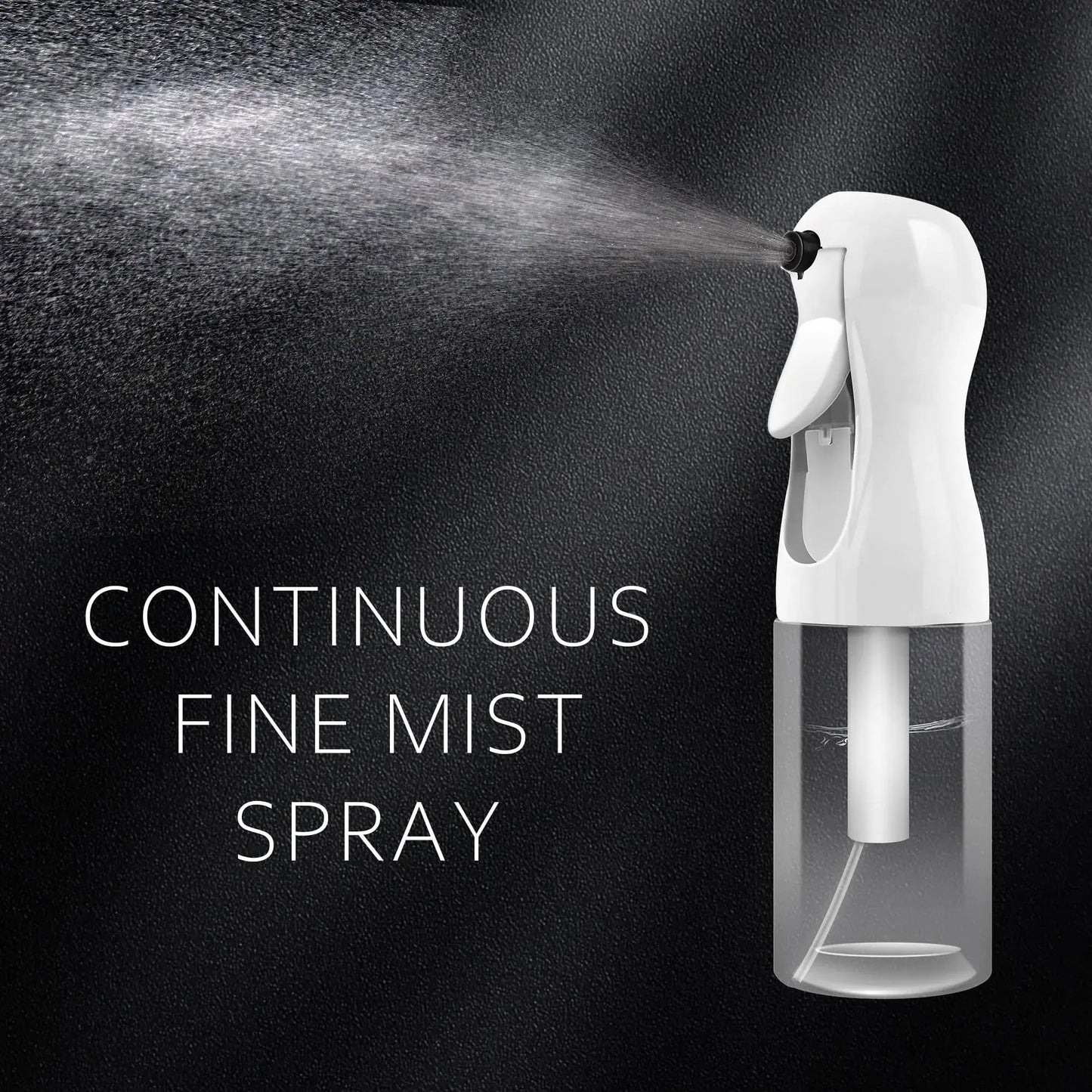 2Pcs Continuous Spray Bottle For Hair,Ultra Fine Refillable Water Mister for Hair Styling, Plants, Cleaning, Salon, Misting & Skin Care(200ml/6.8oz Clear) My Store