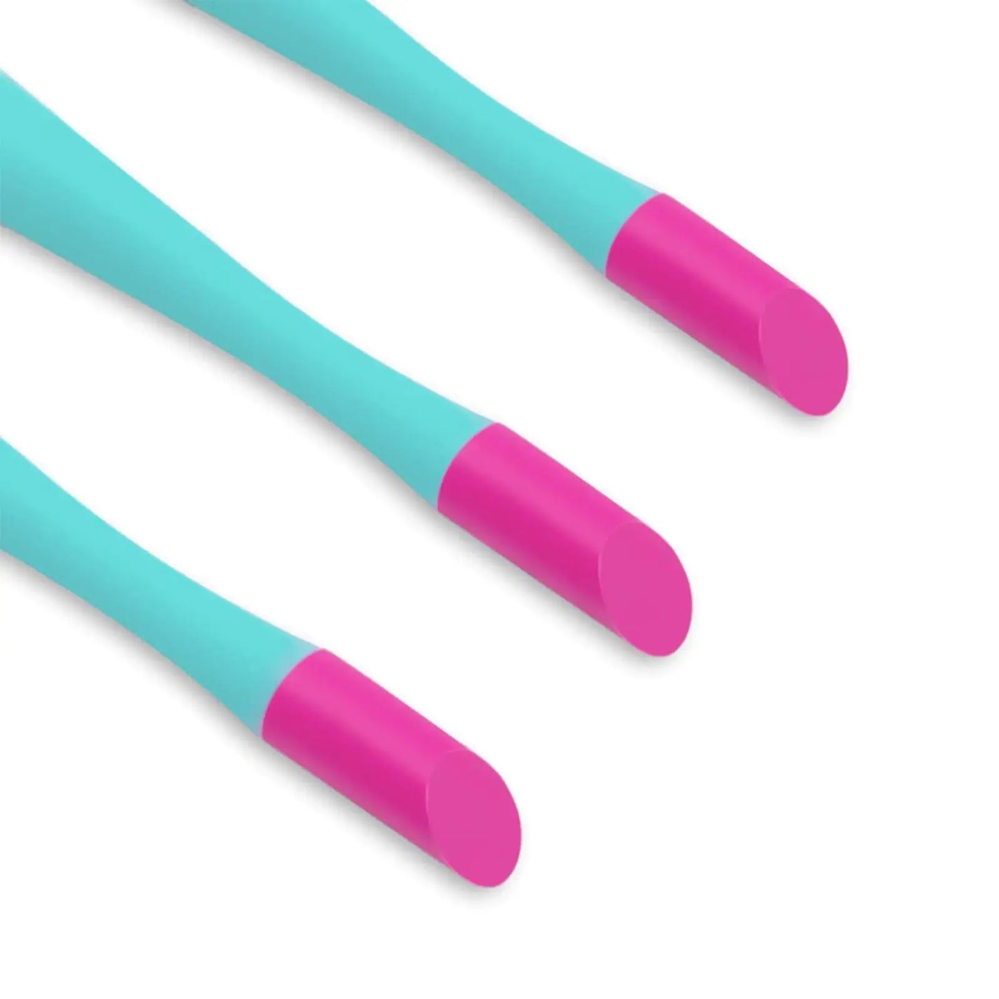 IVON 3pcs Cuticle Trimmer Pusher, Rubber Tip Soft on Nail Bed Green My Store