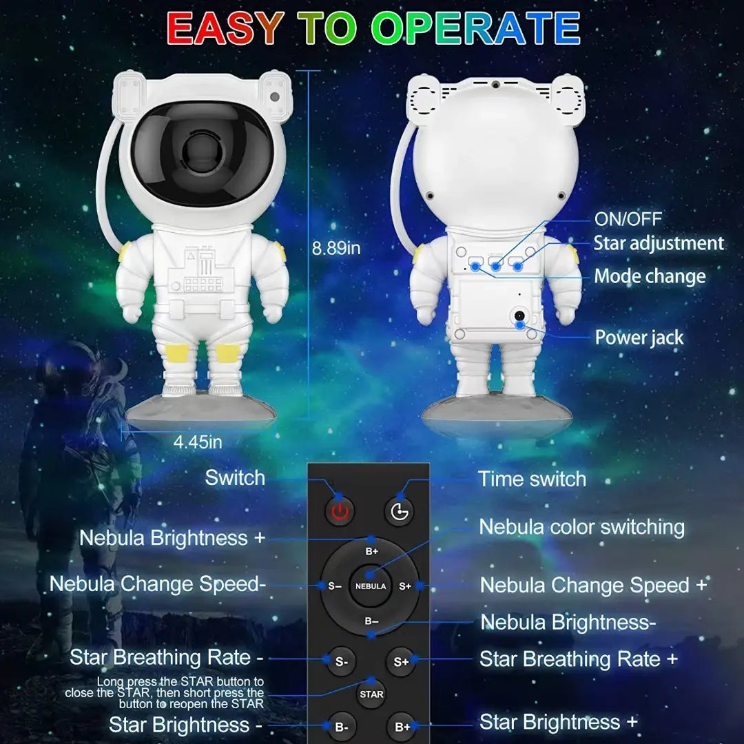 Star Projector USB Bedroom Galaxy Light WEM Support (www.WEM.support)