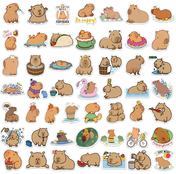 Capybara Sticker Decoration WEM Support (www.WEM.support)