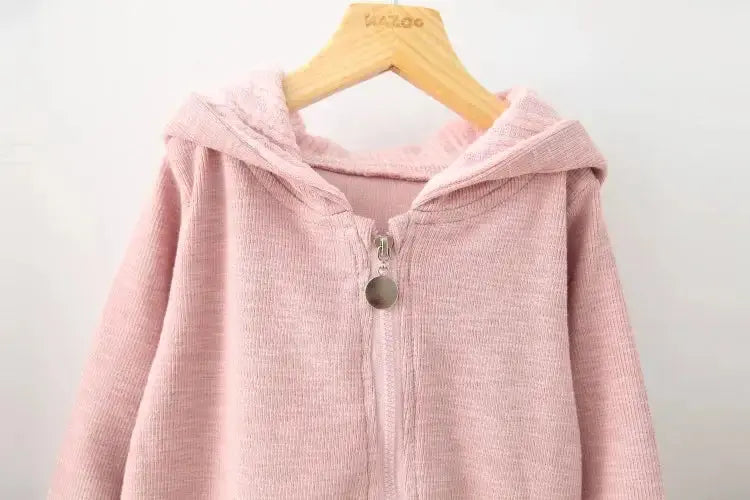 Rabbit Ear Hooded Baby Rompers these rompers are designed to keep your baby warm and stylish. The cute rabbit ear hood adds a fun and playful touch to the outfit, making it perfect for everyday wear or special occasions. Baby Rabbit Ear Rompers My Store