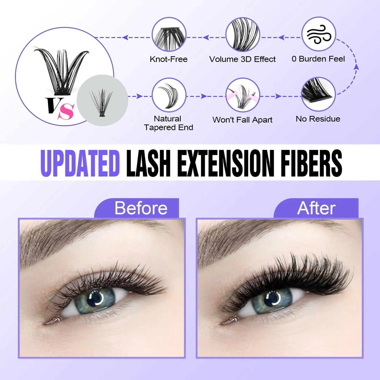 Pawotence Lash Extension Kit DIY 280pcs Individual Lash Clusters Kit 9-16mm 40D Cluster Eyelash Extension Kit with Lash Bond and Seal, Lash Remover, Lash Tweezers for Self Use (40D, 9-16mm, All Kit) 40D KIT all prestige Pawotence Cluster Lash Kit My Store