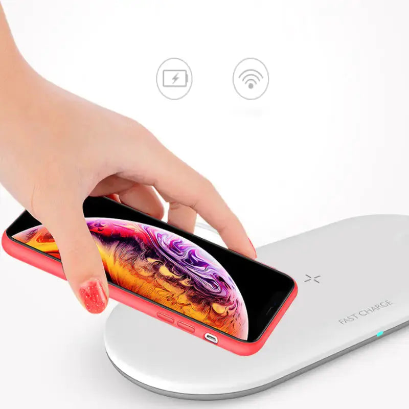 3 in 1 Multi Device Qi Wireless Fast Charger Say goodbye to tangled cords and slow charging times with the 3 in 1 3 in 1 Wireless Charger Multi Device Qi Wireless Fast Charger - the must-have accessory for all your charging needs. My Store