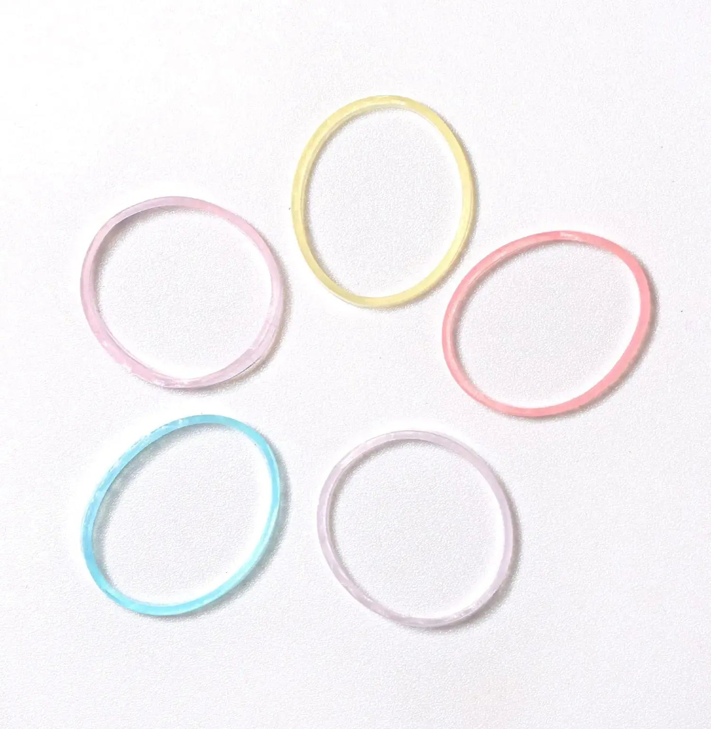 Mini Hair Elastics for Girls Transparent Rubber Bands, 1000 PCS, Multi Color 1 Count (Pack of 1000) Transparent color My Store