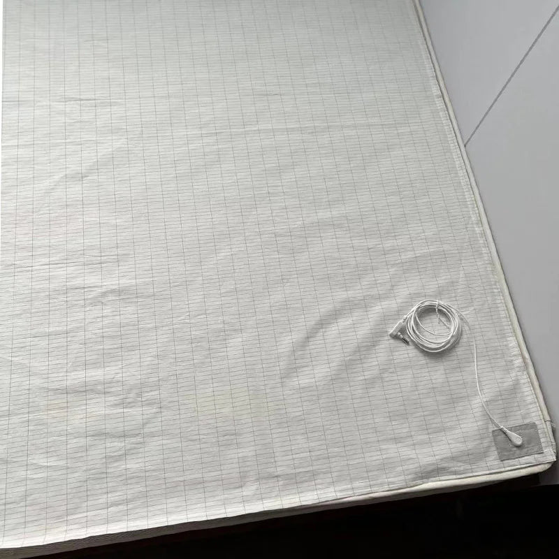 Grounding Bed Sheet Cotton Silver Fiber WEM Support (www.WEM.support)