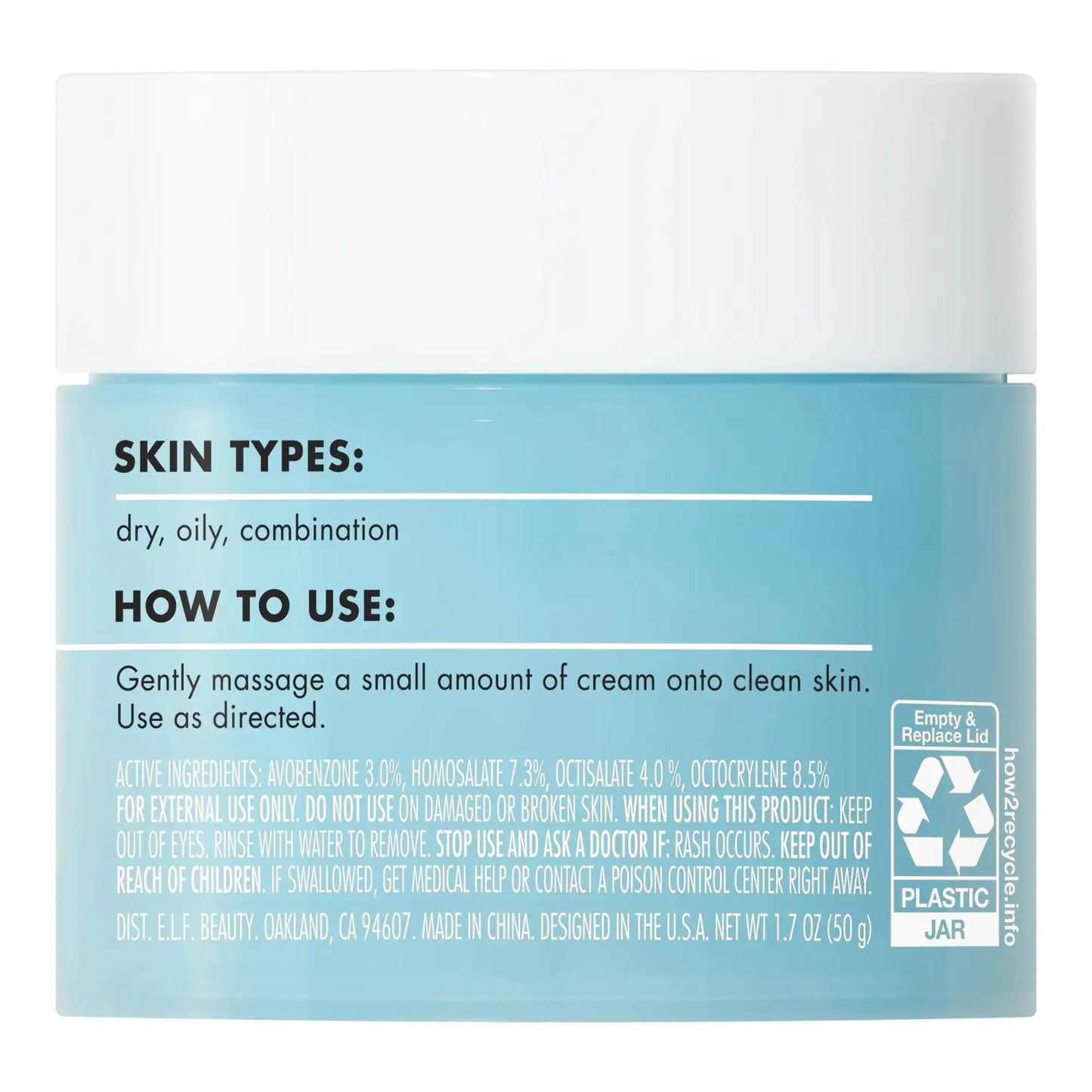 e.l.f. Holy Hydration! Face Cream, Broad Spectrum SPF 30 Sunscreen, Moisturizes & Softens Skin, Quick-Absorbing & Ultra-Hydrating, 1.8 Oz 1.8 Ounce (Pack of 1) My Store