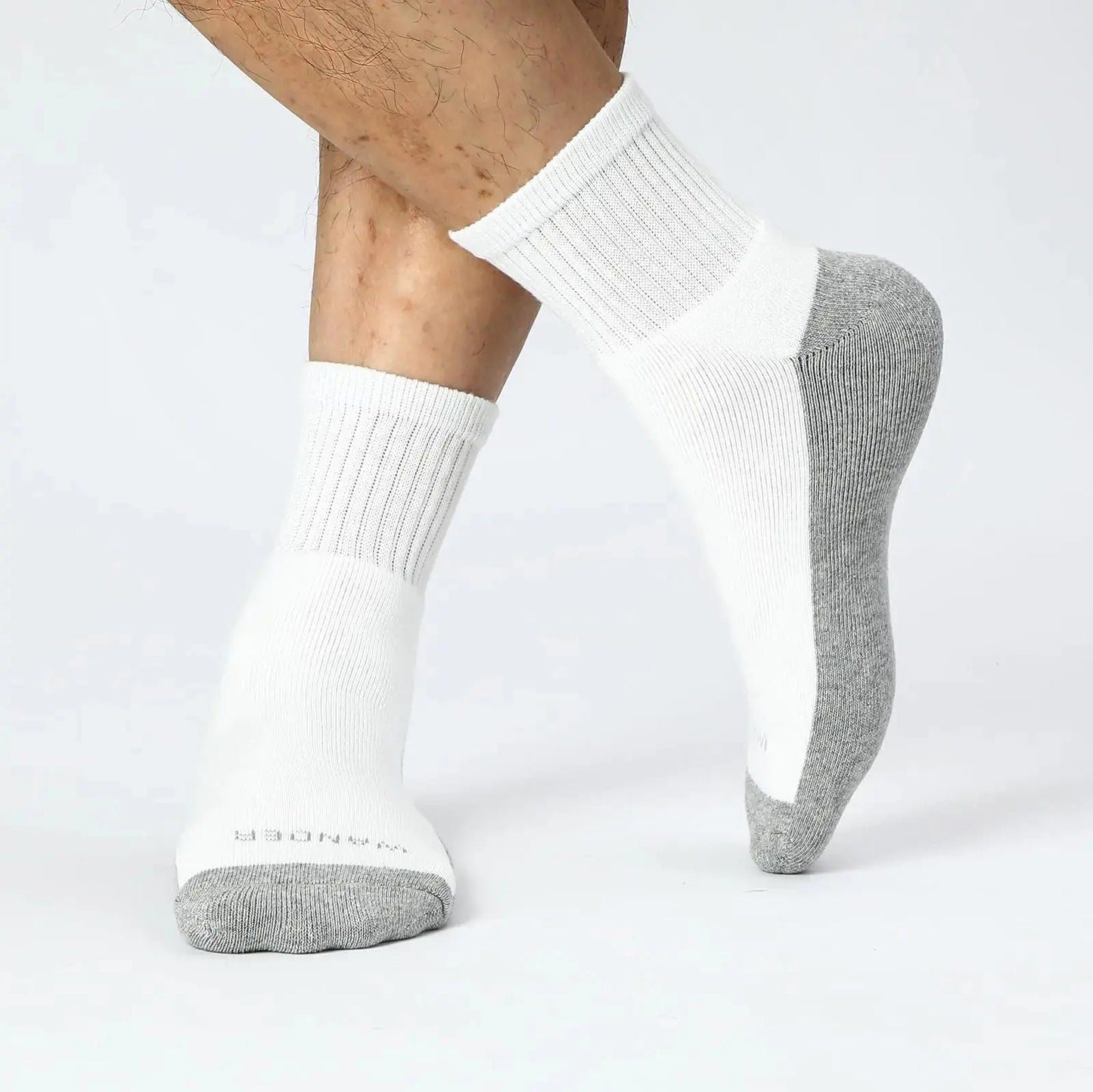 WANDER Men's Athletic Ankle Socks 3/8 Pairs Thick Cushion Running Socks for Men&Women Cotton Socks 6-9/9-12/12-15 12-15 8 Pair A1-white My Store