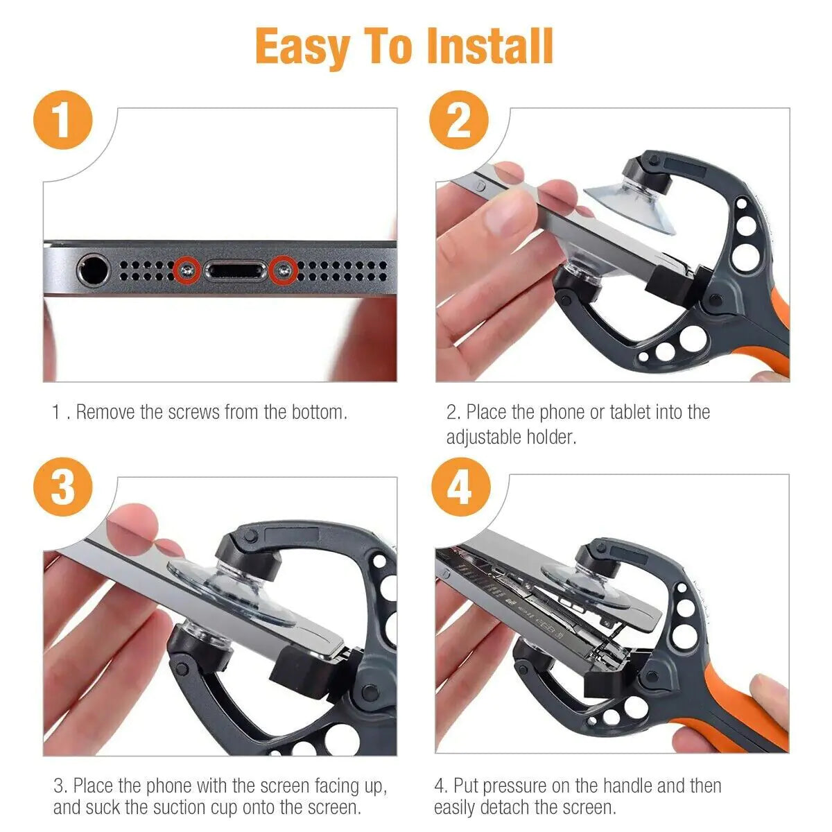 20 in 1 Mobile Phone Screen Opening Repair Tools Kit Screwdriver Set For iPhone WEM Support (www.WEM.support)
