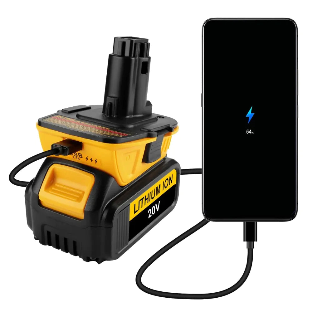 2X 18V To 20V MAX DCA1820 Adapter Converter For DEWALT 20 Volt Li-ion Battery WEM Support (www.WEM.support)