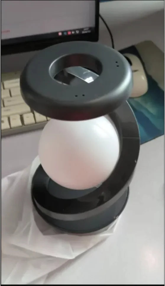 Rotating Moon Desk Lamp with Wireless Charging and Touch Sensor WEM Support (www.WEM.support)