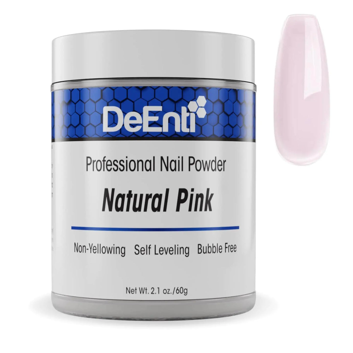 DeEnti Acrylic Nail Powder, 2oz Natural Pink Acrylic Powder Dip for Nails, Mixed Powder Clear and Pink Blend, Long Lasting Salon Quality, Bubble Free Professional Nail Powder for Manicure Nail Art 2 Ounce My Store
