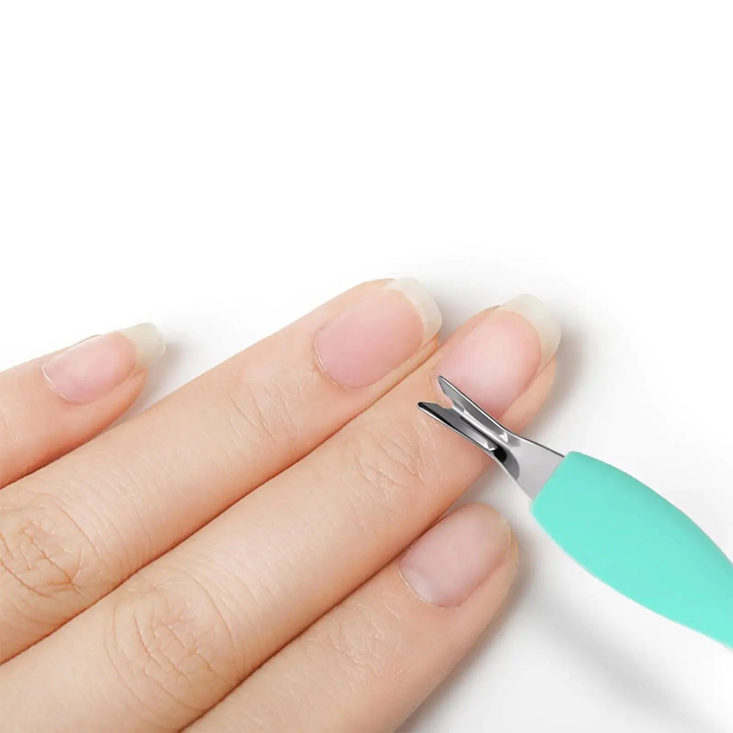 IVON 3pcs Cuticle Trimmer Pusher, Rubber Tip Soft on Nail Bed Green My Store