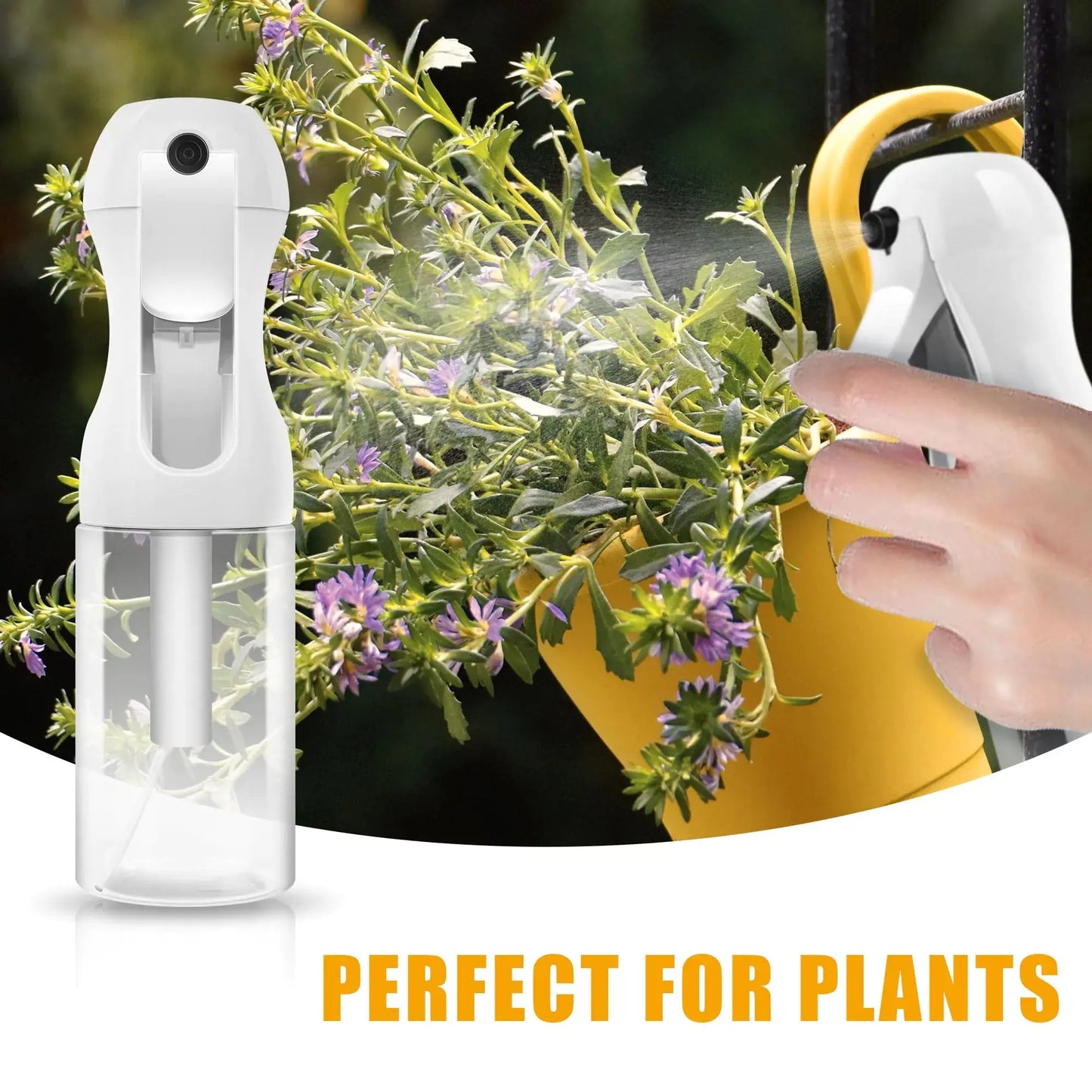 2Pcs Continuous Spray Bottle For Hair,Ultra Fine Refillable Water Mister for Hair Styling, Plants, Cleaning, Salon, Misting & Skin Care(200ml/6.8oz Clear) My Store