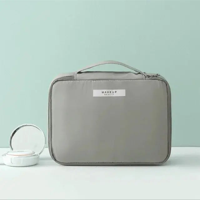 Makeup Bag Organizer Stylish his organizer features multiple compartments and pockets to store your makeup brushes, lipsticks, eyeliners, and more. My Store