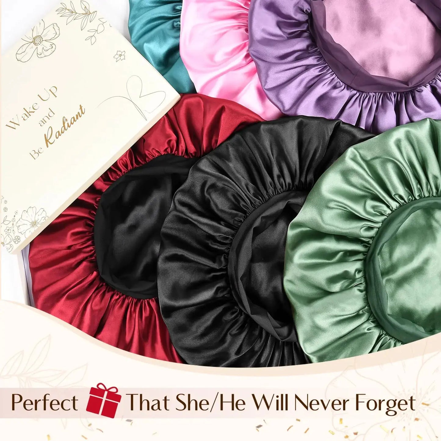 YANIBEST Bonnet for Men Hair Bonnet for Sleeping Double Layer Satin Bonnets for Black Women Curly Hair Braids Wine Red My Store