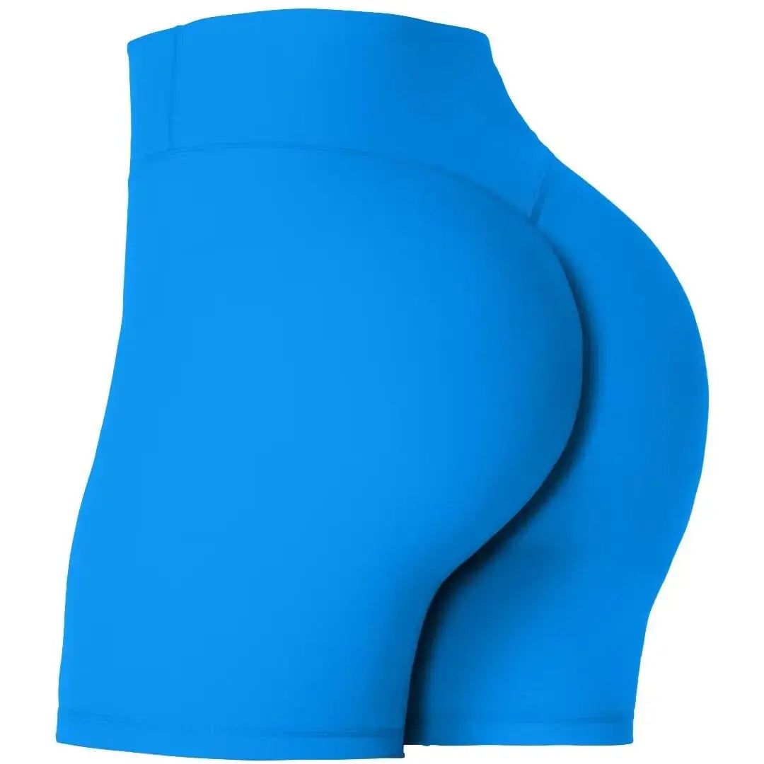 Sunzel Women's Hidden Butt Scrunch Shorts, High Waisted Biker Shorts, Gym Workout Yoga Running Shorts with Tummy Control 6" Inseam X-Small Classic Blue My Store