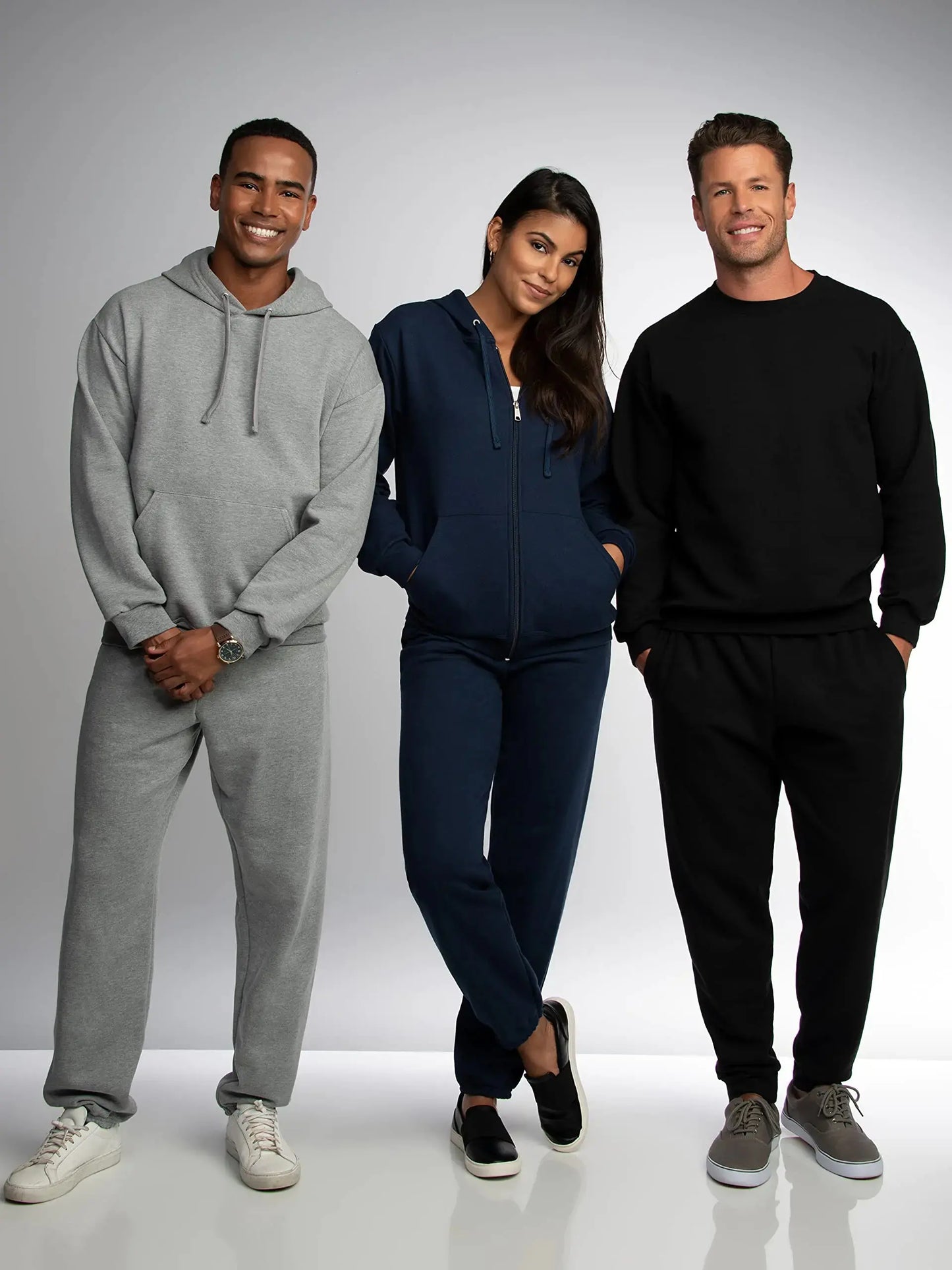Fruit of the Loom Eversoft Fleece Joggers with Pockets, Relaxed Fit, Moisture Wicking, Breathable, Tapered Sweatpants Large Navy My Store