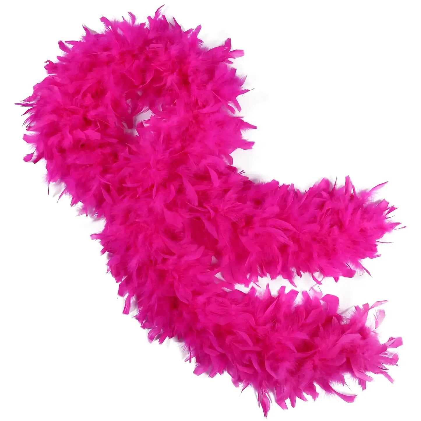 THARAHT 19 Color- 40/60/100g 2Yard Chandelle Feather Boa Dancing Wedding Party Halloween Costume Decoration Feathers boa 40g Hot Pink My Store