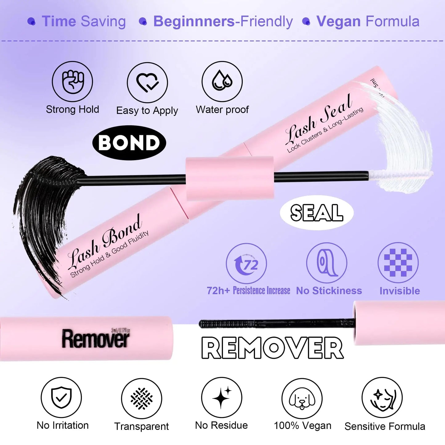 Pawotence Lash Extension Kit DIY 280pcs Individual Lash Clusters Kit 9-16mm 40D Cluster Eyelash Extension Kit with Lash Bond and Seal, Lash Remover, Lash Tweezers for Self Use (40D, 9-16mm, All Kit) 40D KIT all prestige Pawotence Cluster Lash Kit My Store