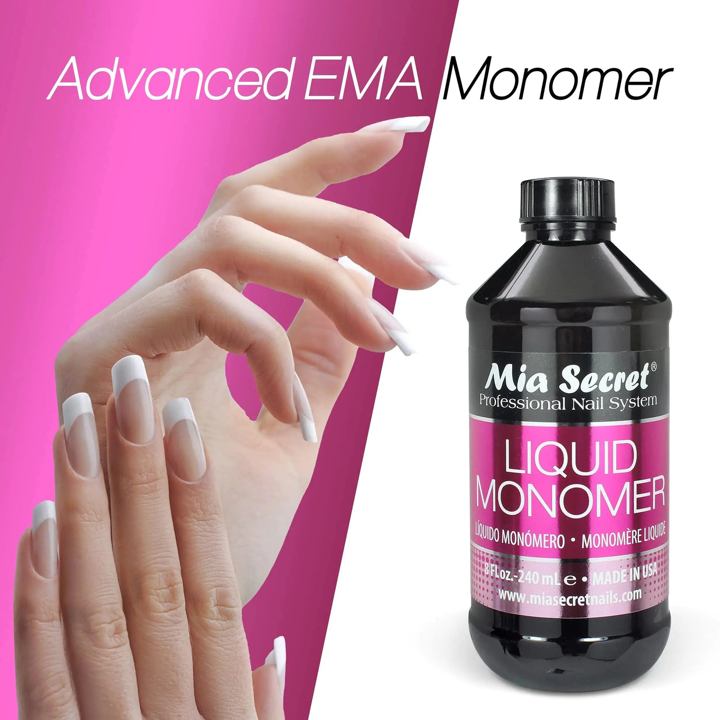 Mia Secret 8 oz / 240ml LIQUID MONOMER PROFESSIONAL ACRYLIC NAIL SYSTEM My Store