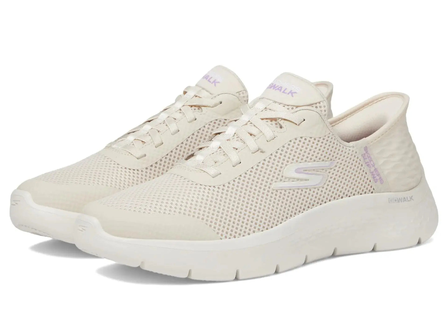 Skechers Women's Go Walk Flex Hands Free Slip-ins - Grand Entry 5 Off-white My Store