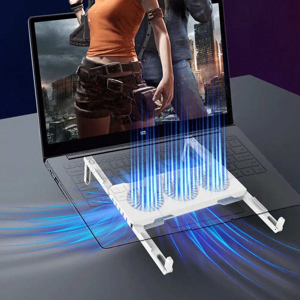 Portable Slim Laptop Cooling Pad WEM Support (www.WEM.support)