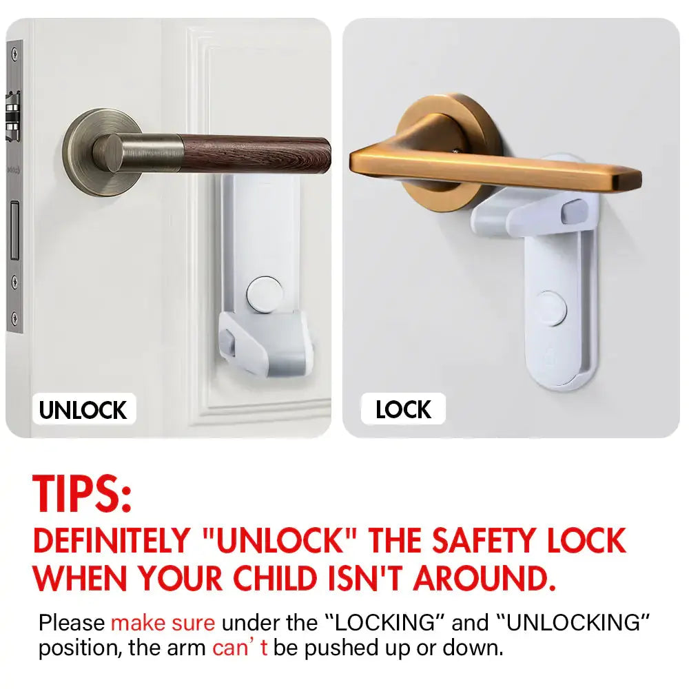 Safety Door Lever Lock it provides peace of mind for parents and caregivers. With its sleek design, it seamlessly blends with your home decor while keeping your loved ones protected. My Store