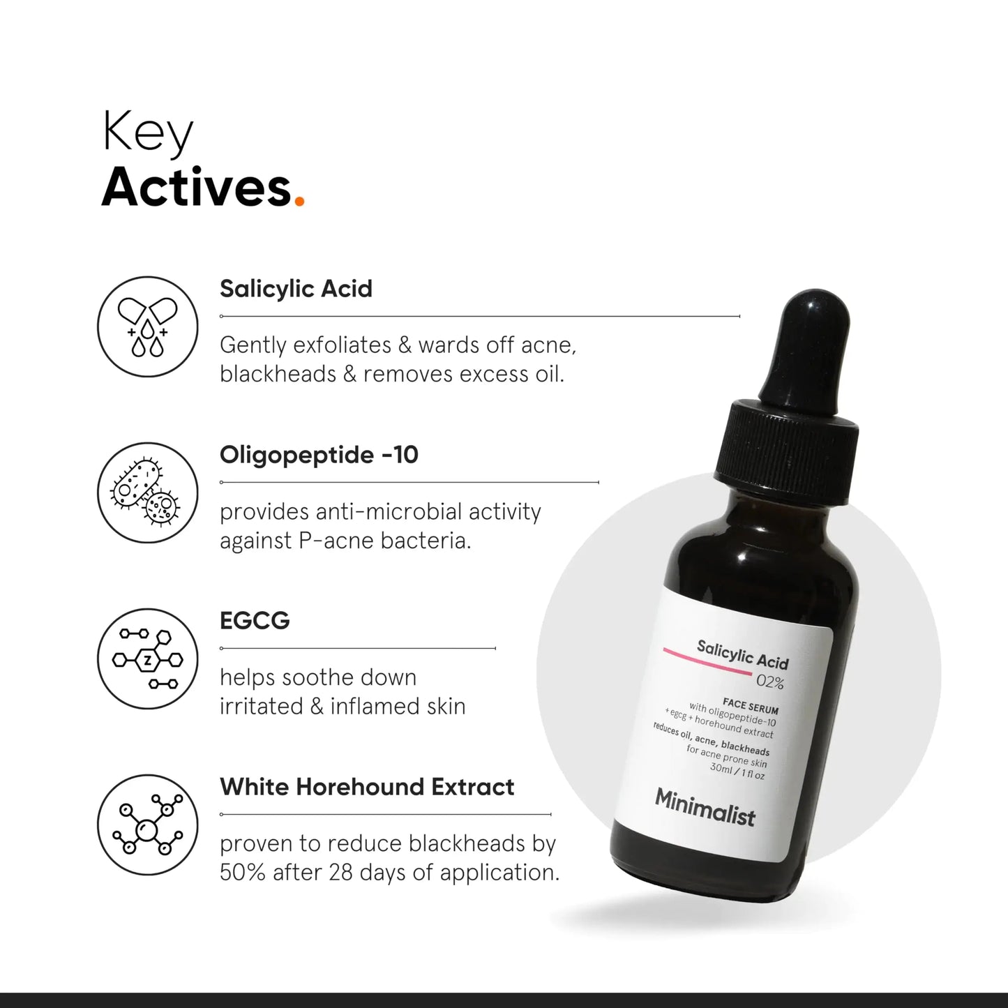 Minimalist 2% Salicylic Acid Serum For Acne, Blackhead & Open Pores | Reduces Excess Oil & Bumpy Texture | BHA Liquid Exfoliant for Acne Prone & Oily Skin | For Women & Men | 1 Fl Oz/30ml My Store