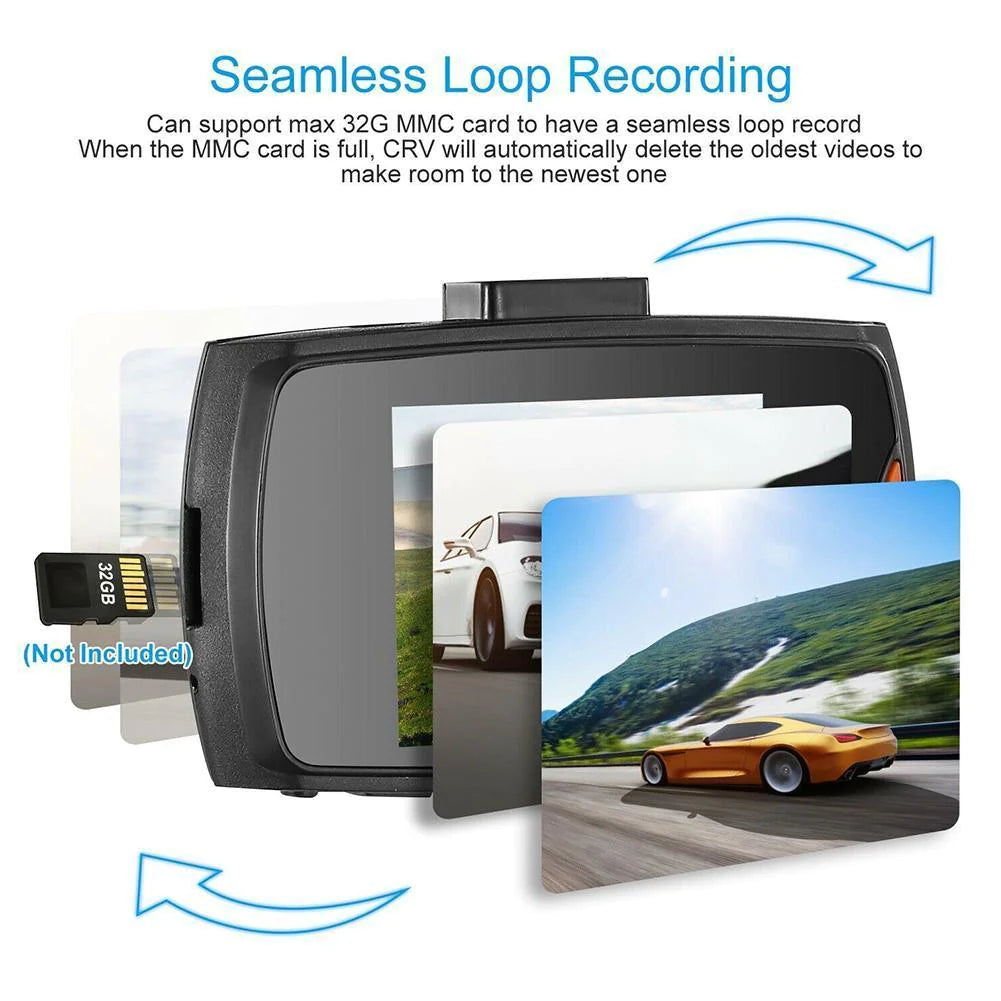 2.7'' Full HD 1080P Dash Cam Car DVR Front & Rear Camera Night Vision G-Sensor WEM Support (www.WEM.support)