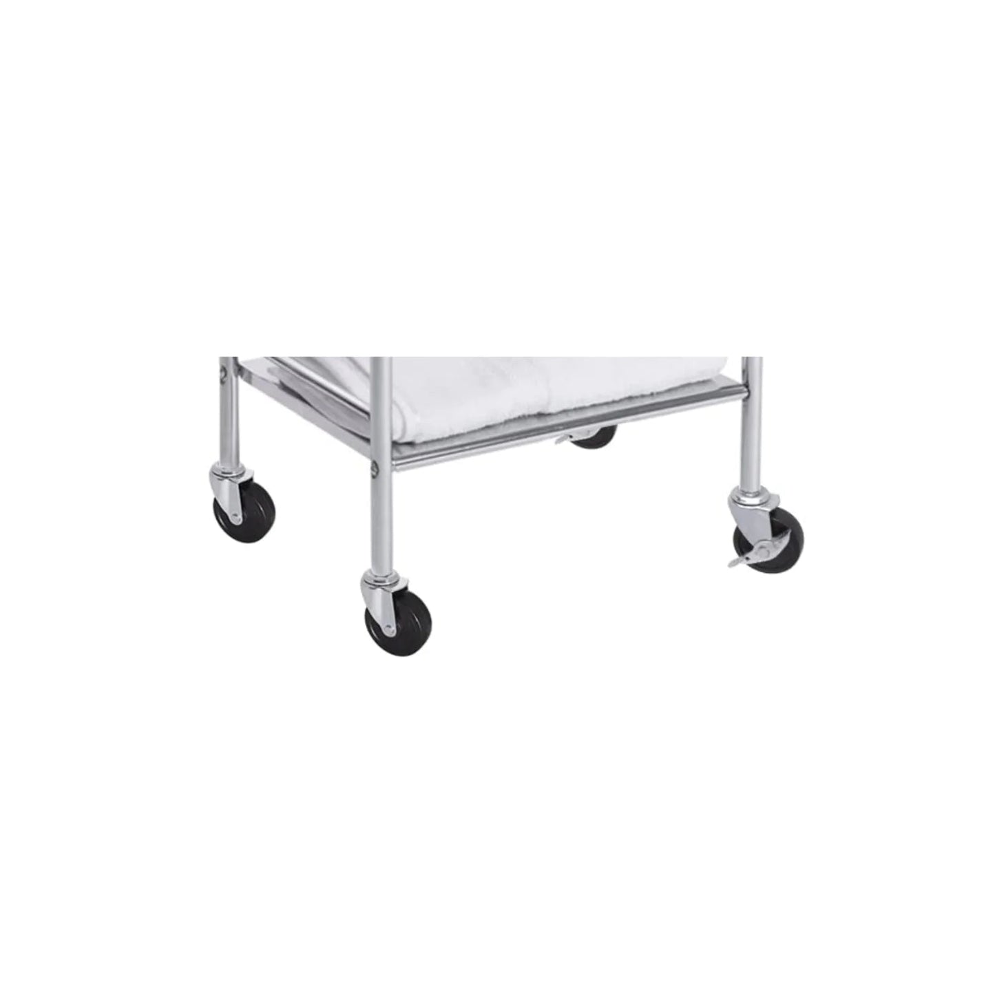 4x 3 Inch Rubber Casters Heavy Duty Safety Brake Wheels For Wire Shelving Rack WEM Support (www.WEM.support)