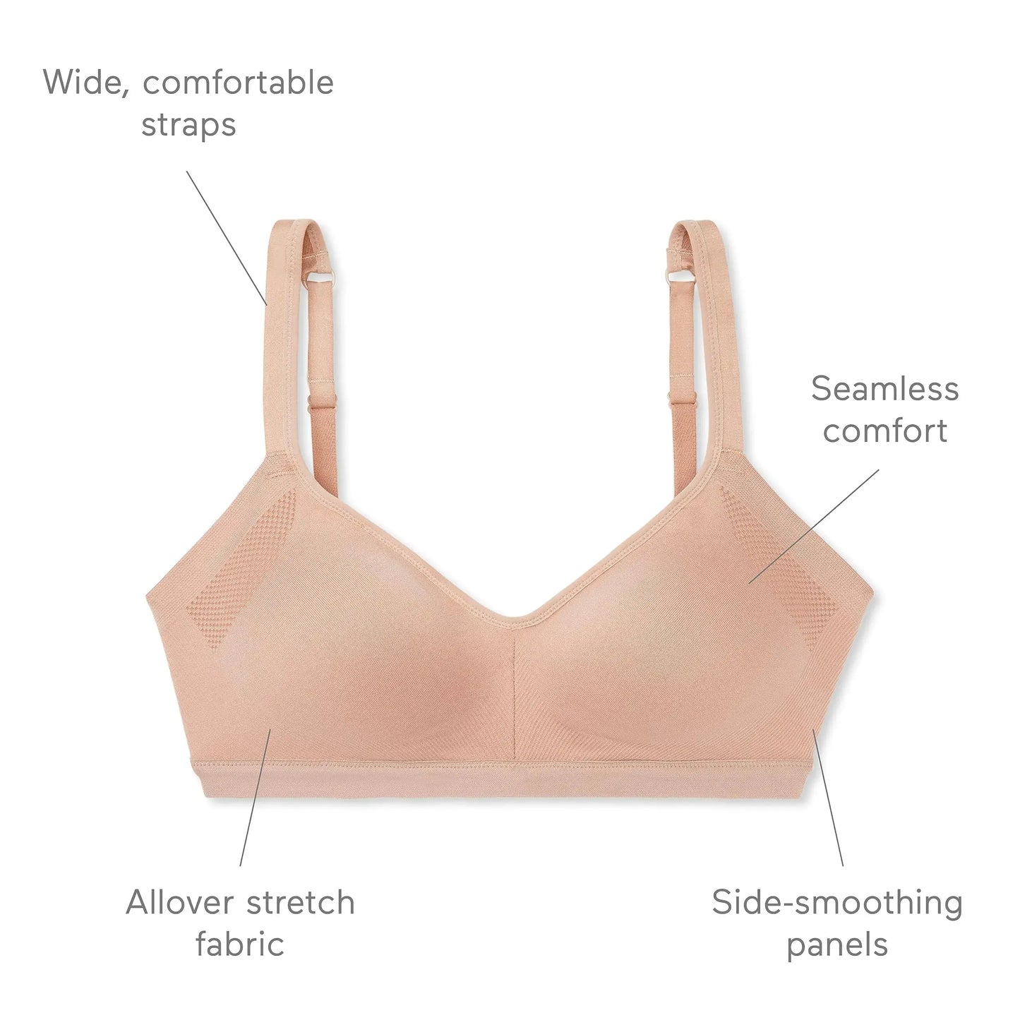 Warner's Women's Easy Does It® Underarm-smoothing With Seamless Stretch Wireless Lightly Lined Comfort Bra Rm3911a Small Vino My Store