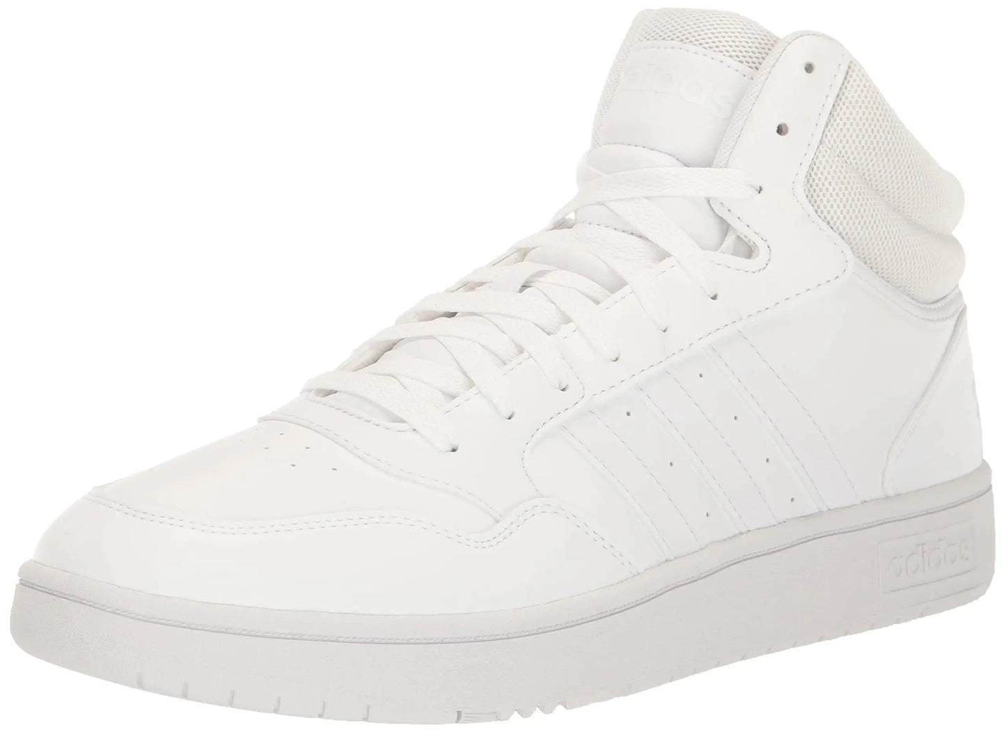 adidas Men's Hoops 3.0 Mid Sneaker 7 White/White/White My Store