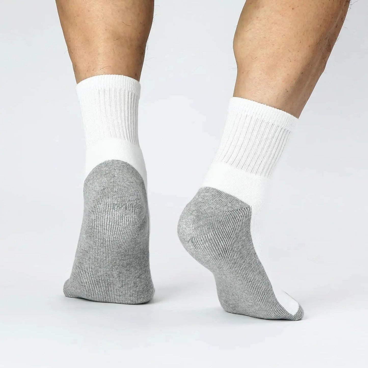 WANDER Men's Athletic Ankle Socks 3/8 Pairs Thick Cushion Running Socks for Men&Women Cotton Socks 6-9/9-12/12-15 12-15 8 Pair A1-white My Store