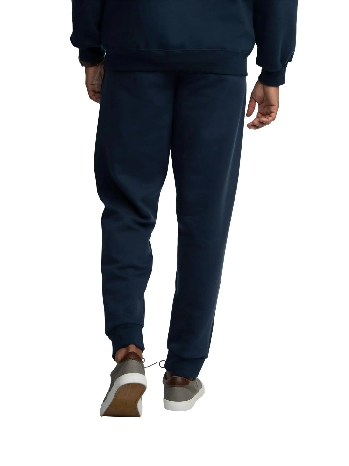 Fruit of the Loom Eversoft Fleece Joggers with Pockets, Relaxed Fit, Moisture Wicking, Breathable, Tapered Sweatpants Large Navy My Store